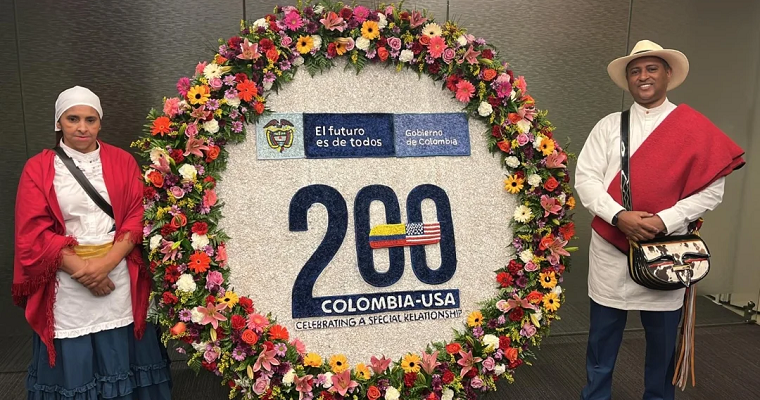 Más de  tallos de flores colombianas adornaron eventos en Seúl y  Washington