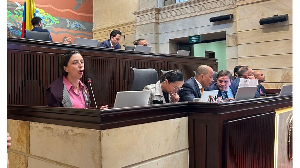 Ministra Martha Carvajalino ante la Cámara de Representantes