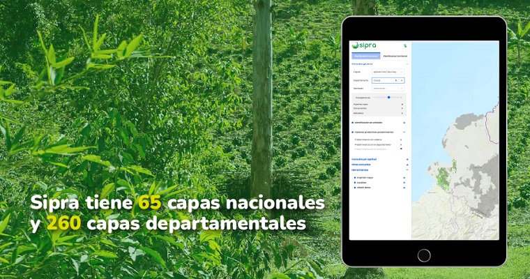 En el 2023, el Sipra agregó 19 nuevos mapas de zonificación y evaluación de tierras