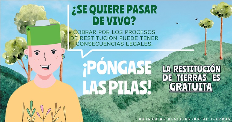 El proceso de restitución es 100% gratuito, no se deje engañar