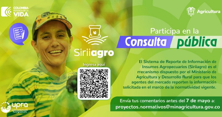 A consulta pública la nueva Resolución que vigilará precios de insumos agropecuarios
