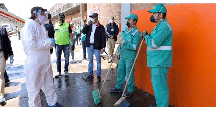 Extreman medidas sanitarias en Corabastos para asegurar continuidad en el abastecimiento de alimentos