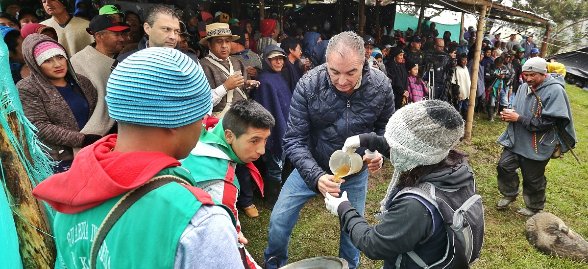 Ministros de Agricultura y del Interior adelantaron diálogo con la comunidad indígena Coconuco del Cauca - 28 de julio de 2017
