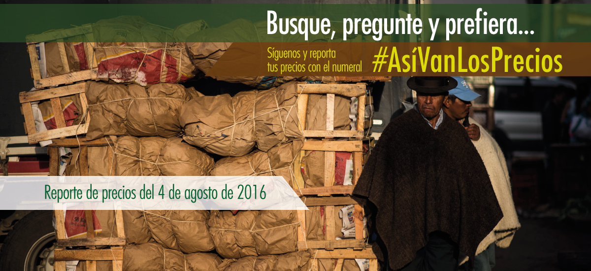 Abastecimiento positivo de alimentos en Corabastos para amas de casa y consumidores - 4 de agosto de 2016