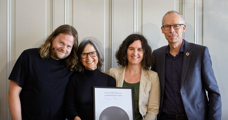 El Índice de Agrobiodiversidad de la Alianza gana el Premio Food Planet 2023
