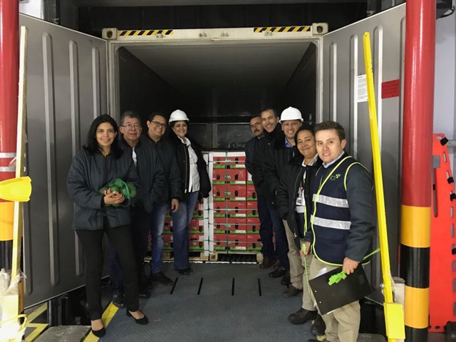 Con un embarque de 34 toneladas, sale el primer cargamento de aguacate Hass colombiano hacia los Estados Unidos - 03 noviembre de 2017