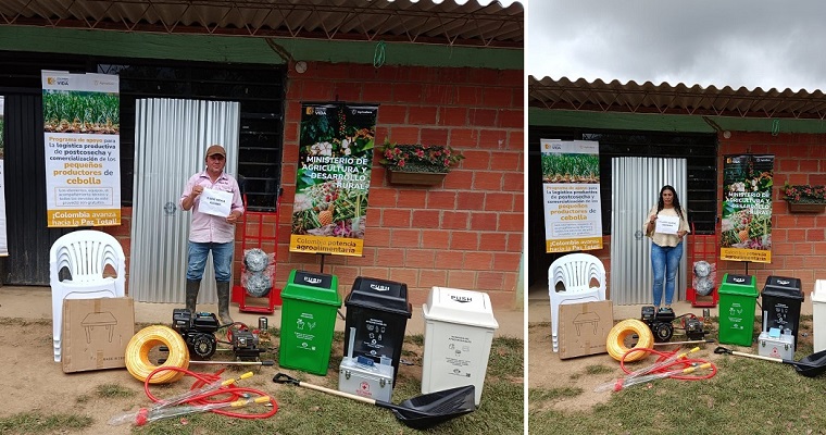 Cien familias productoras de cebolla de Ábrego, en Norte de Santander, recibieron apoyos de MinAgricultura