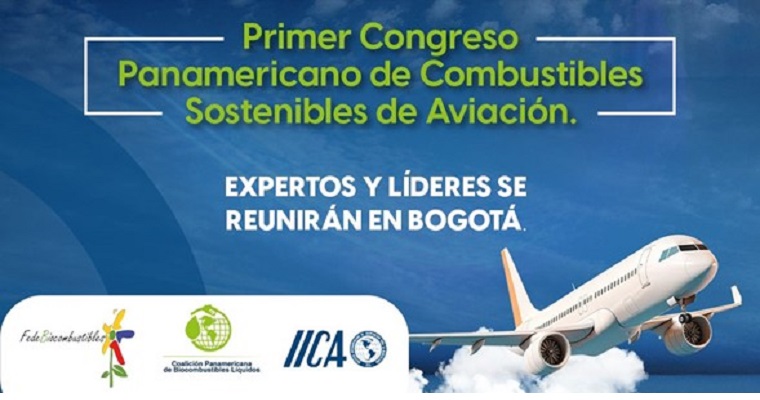 Colombia será sede del primer Congreso Panamericano de Combustibles Sostenibles para la Aviación con presencia de líderes regionales y co-organización del IICA