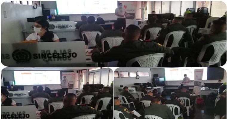 Policía de Sucre se capacita en el control a la movilización de porcinos