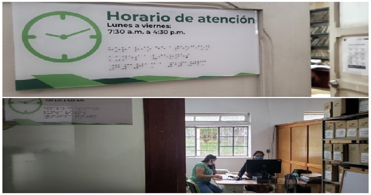 El ICA instaló señalización en sistema Braille en la Seccional de Antioquia