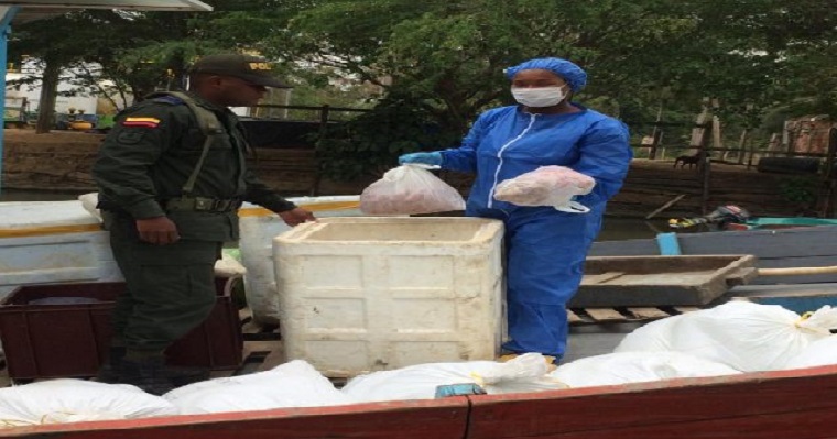 El ICA realiza vigilancia y control en el puerto fluvial de Ungía