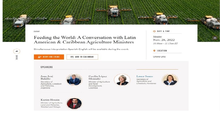 Ministros de agricultura de América Latina y El Caribe analizarán el rol del sector para restaurar las economías regionales y garantizar la seguridad alimentaria mundial