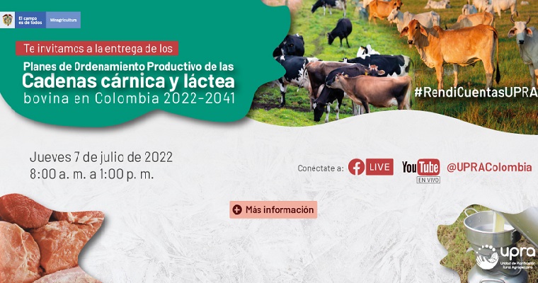 Lanzamiento de los planes de ordenamiento productivo para carne y leche en Colombia