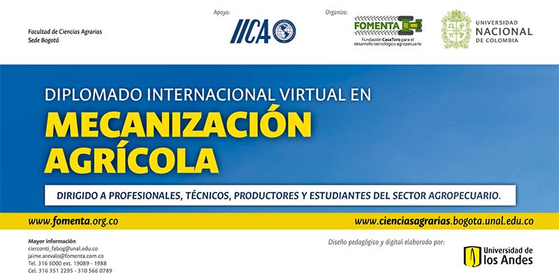 DIPLOMADO INTERNACIONAL VIRTUAL EN MECANIZACIÓN AGRÍCOLA - 07 de junio de 2017