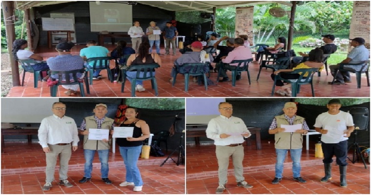 Cacaoteros de Arauquita certificaron sus predios en buenas prácticas agrícolas
