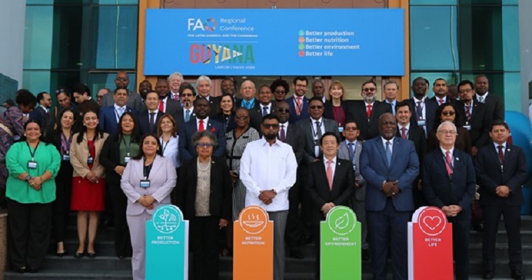 Los Miembros de la FAO de América Latina y el Caribe debaten sobre cómo reducir el hambre y la desigualdad en la mayor región exportadora de productos agroalimentarios del mundo