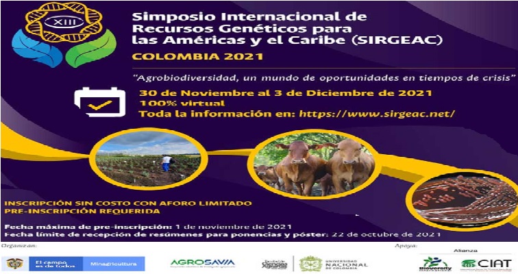 Simposio Internacional de recursos genéticos para las Américas y el Caribe por primera vez en Colombia