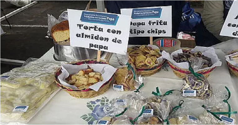 Galletas y pasteles a partir de almidón de papa nativa