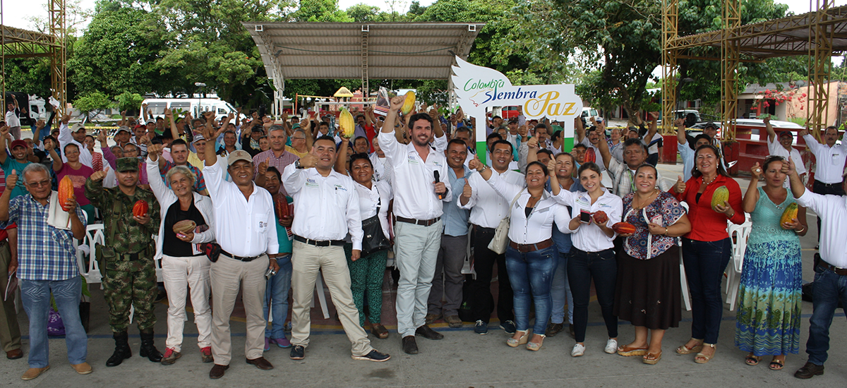 MinAgricultura siembra paz con proyectos de cacao y cultivos complementarios en el Meta - 29 de septiembre de 2016