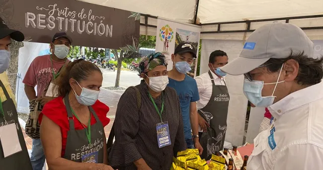 Restituidos en el Cesar participaron en la jornada de negocios convocada por el Ministerio de Agricultura