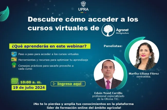 Webinar Cursos Virtuales de Agronet