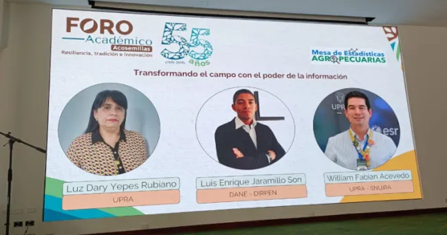Avances de la Mesa de Estadísticas, Gobierno de datos e IA, los temas de la UPRA en el aniversario 55 de Acosemillas