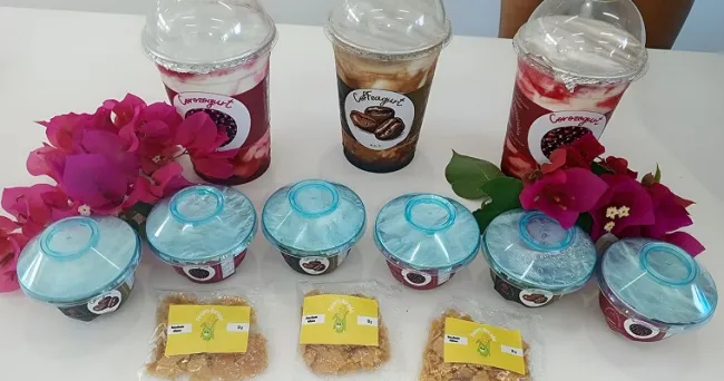 Trinitaria, corozo y café: ingredientes de yogur artesanal