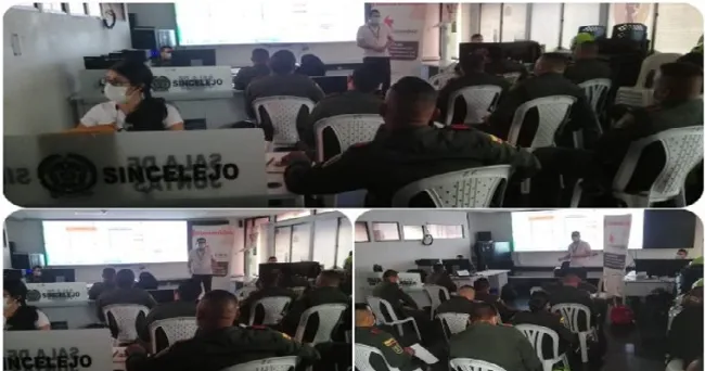 Policía de Sucre se capacita en el control a la movilización de porcinos