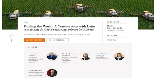 Ministros de agricultura de América Latina y El Caribe analizarán el rol del sector para restaurar las economías regionales y garantizar la seguridad alimentaria mundial