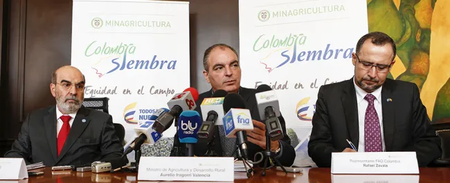 Espaldarazo del director mundial de la FAO a Colombia Siembra - 29 de Enero de 2016