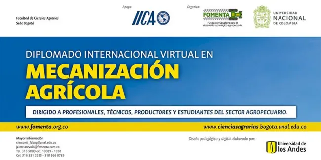 DIPLOMADO INTERNACIONAL VIRTUAL EN MECANIZACIÓN AGRÍCOLA - 07 de junio de 2017