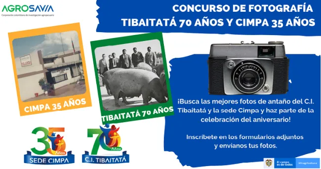 Arrancan los concursos de fotografía: TIBAITATÁ 70 años y CIMPA 35 años