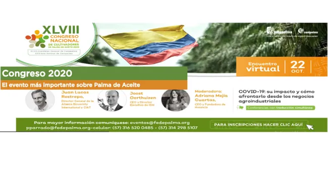 XLVIII congreso nacional de cultivadores de aceite de palma 2020