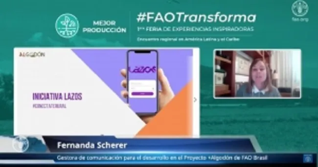 App LAZOS: Iniciativa de comunicación digital rural participa de feria de experiencias inspiradoras “FAO Transforma”