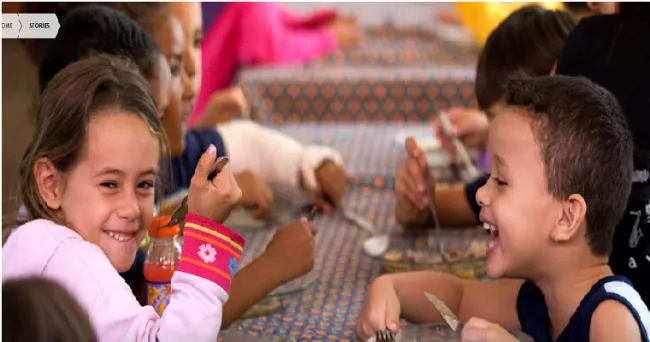 Las comidas escolares cultivadas localmente pueden ayudar a los niños, los agricultores y el clima