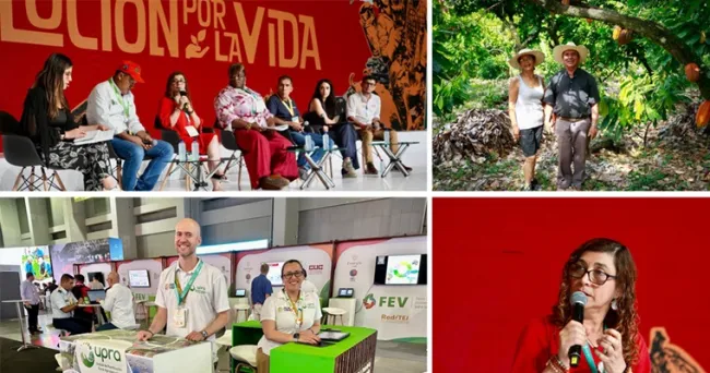 En la feria Las Economías para la Vida, la UPRA presenta las potencialidades productivas de la Agricultura Campesina, el cultivo de cacao y modelos sostenibles de ganadería