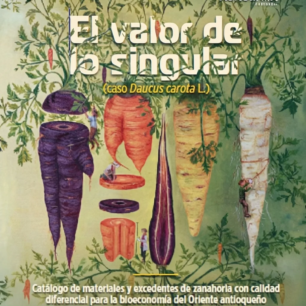 El valor de lo singular (caso Daucus carota L.) : catálogo de materiales y excedentes de zanahoria con calidad diferencial para la bioeconomía del Oriente antioqueño)
